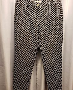 Michael Kors Stretch Pant Black+White Cane Design